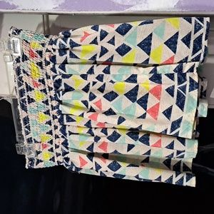 Aztec print mini skirt